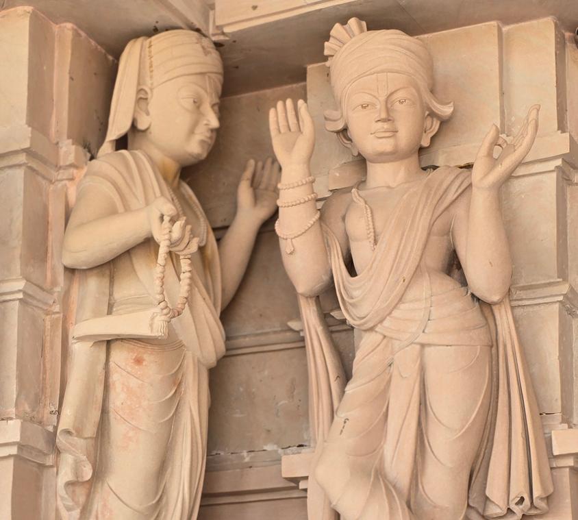 Relief Carved Stone Murti For Temple Walls