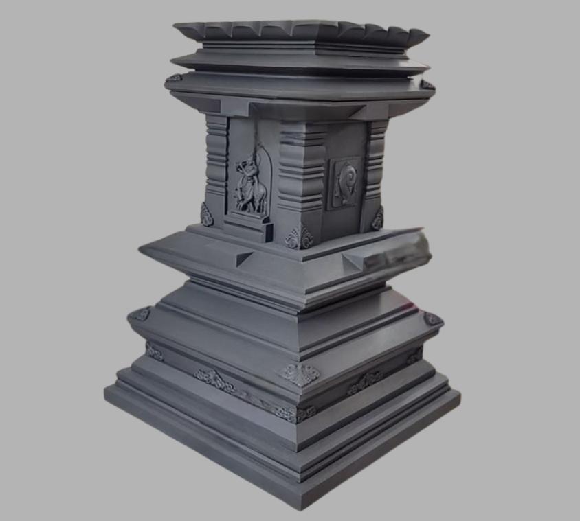 Elegant White Marble Tulsi Stand