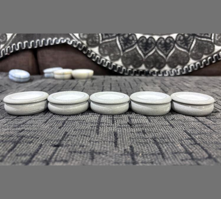 Silver White Stone Orsiya