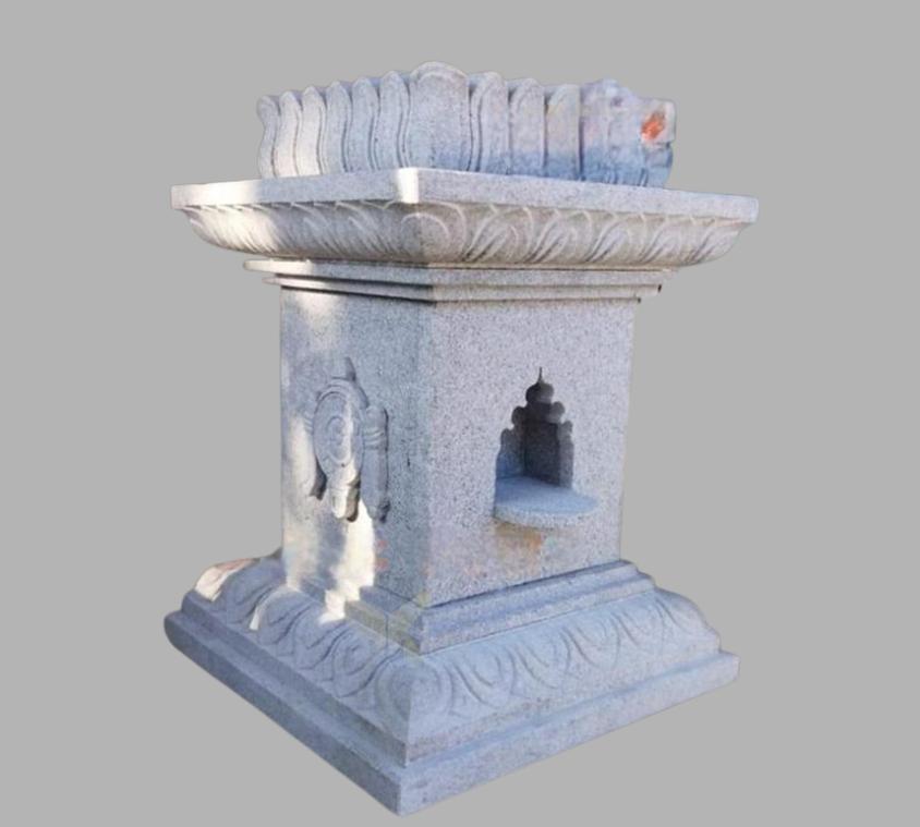 Classic White Marble Tulsi Mandap
