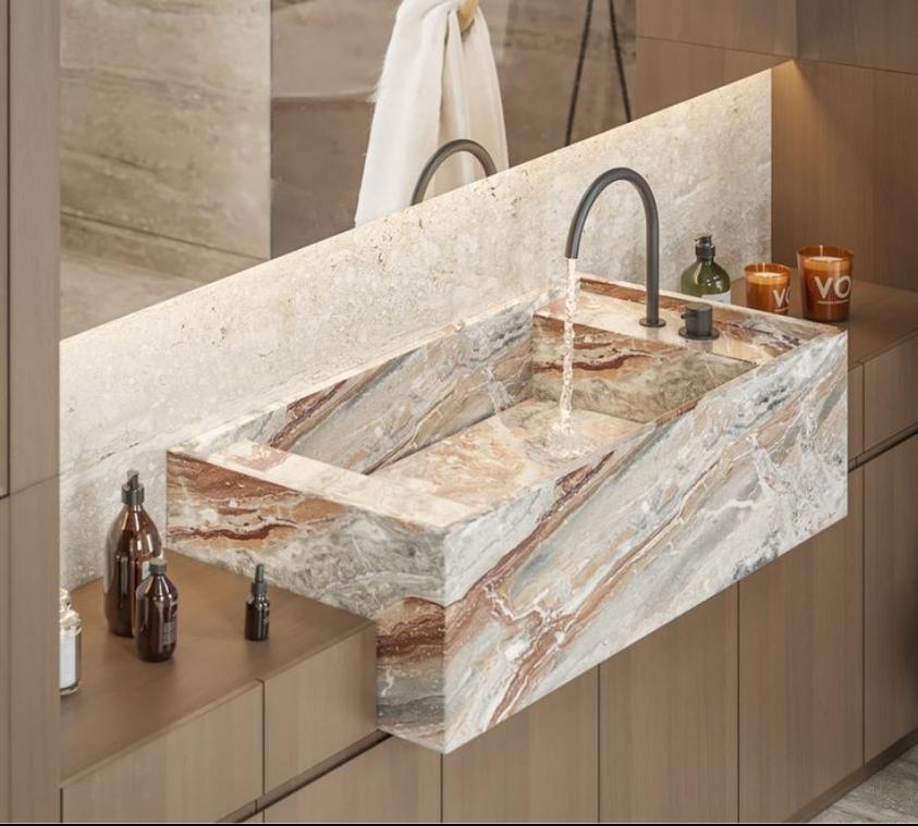 Luxe Marble Counter Basin