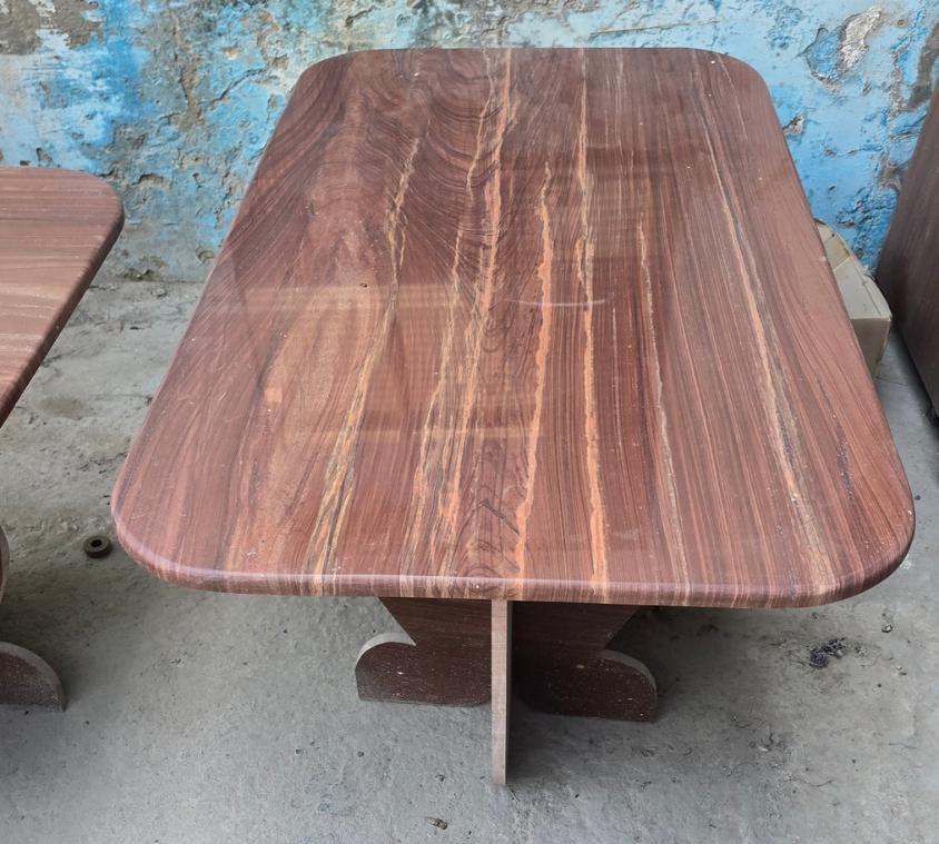 Red Sandstone Royal Center Table