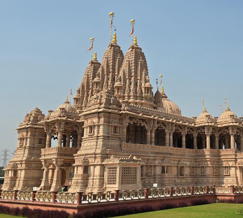Grand Red Sandstone Temple