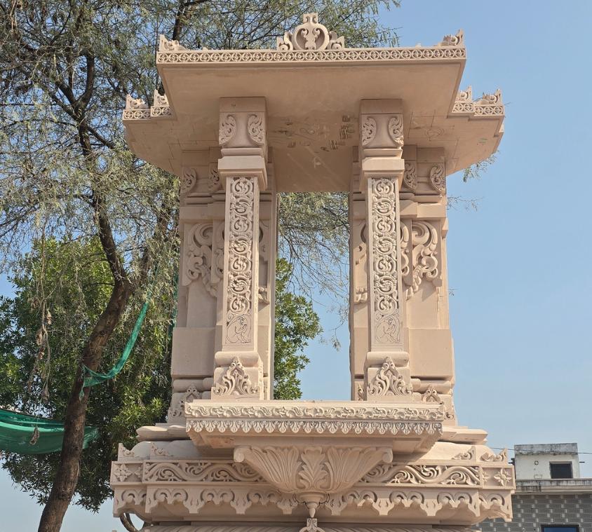 Custom Carved Sandstone Entrance Gate