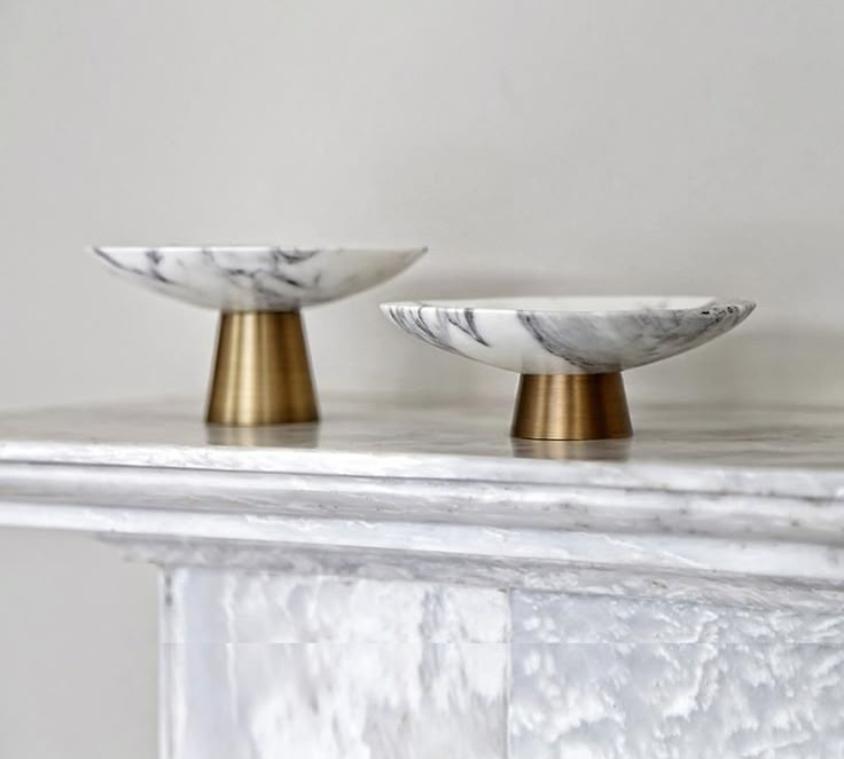 Marble Pedestal Bowl
