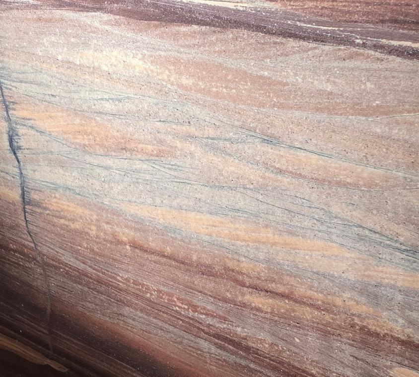 Cloudy Texture Red Sandstone Slab