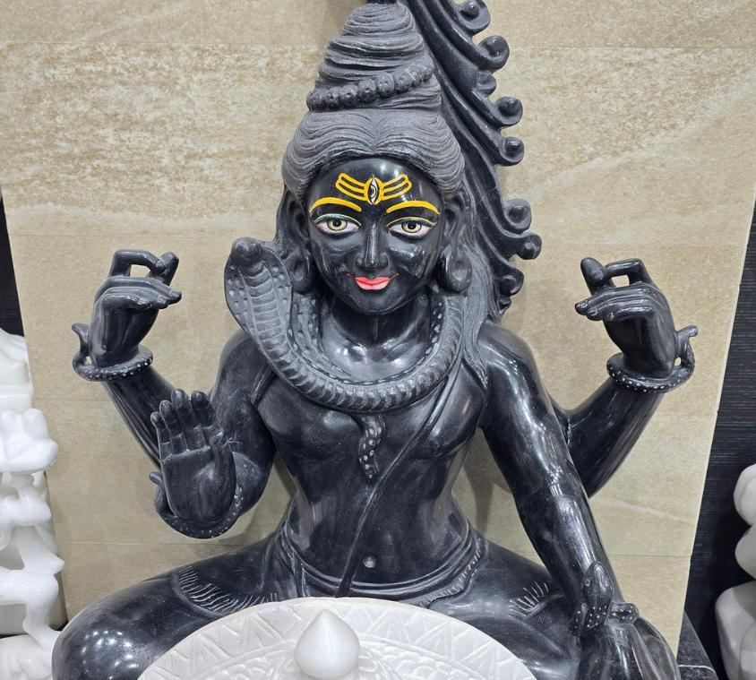 Mahadev Black Marble Murti