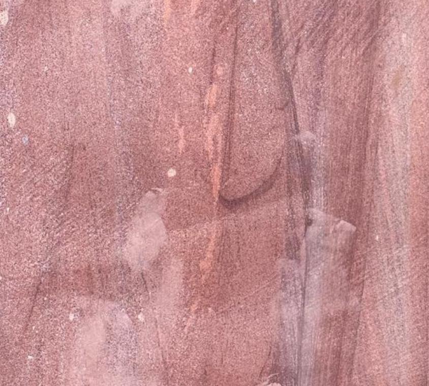 Architectural Red Sandstone Wall Relief